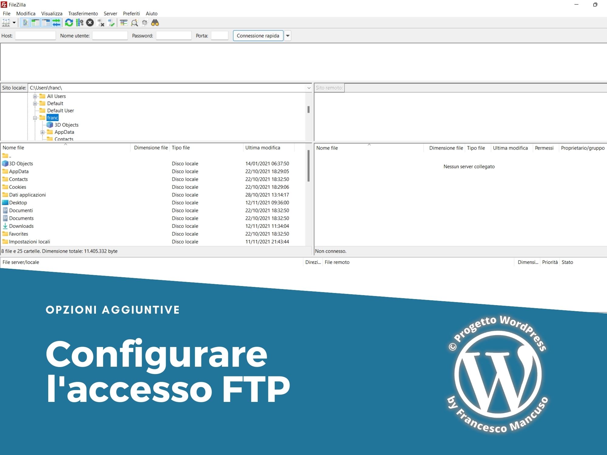 Configurare l’accesso FTP